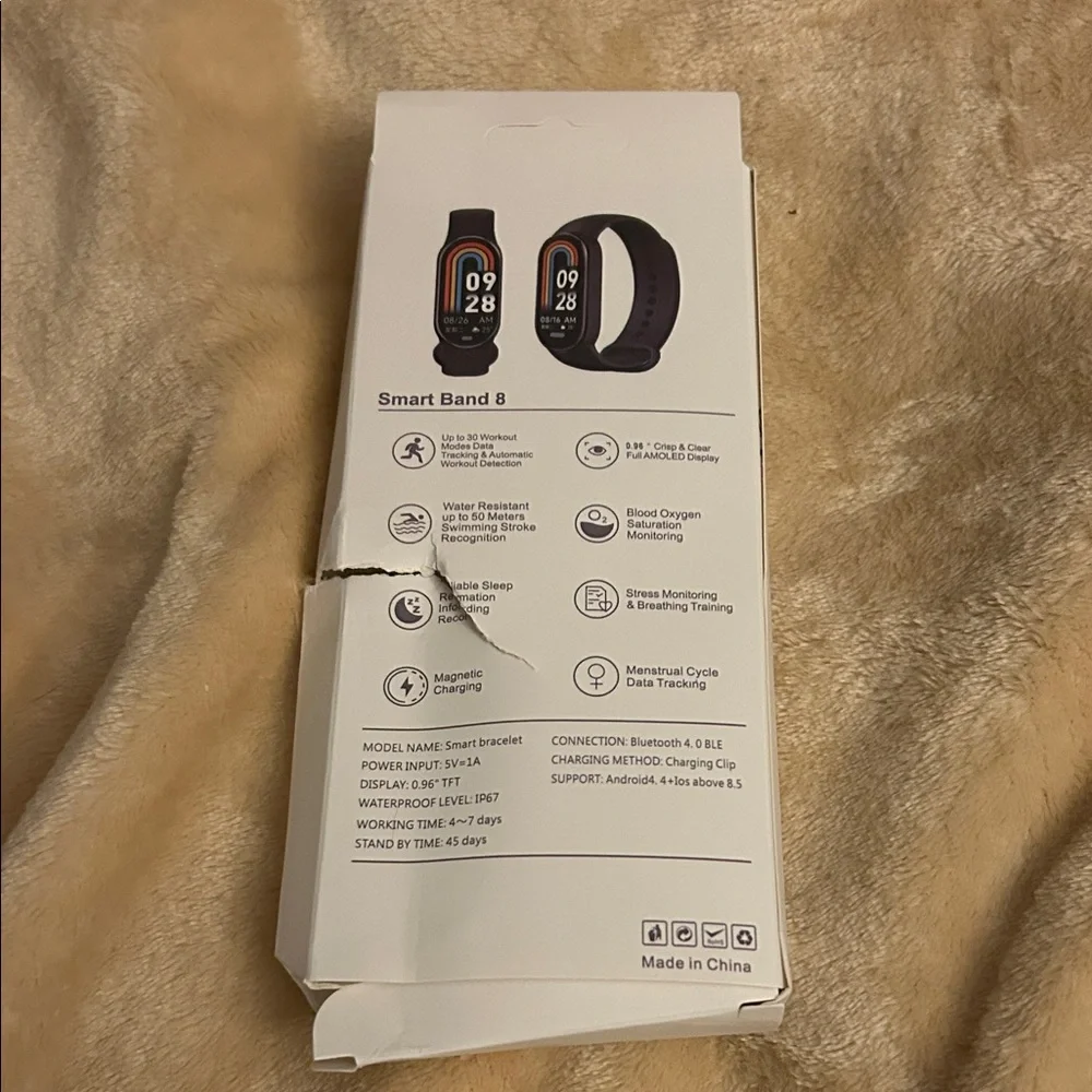 Smart Band 8 Black Fitness Tracker